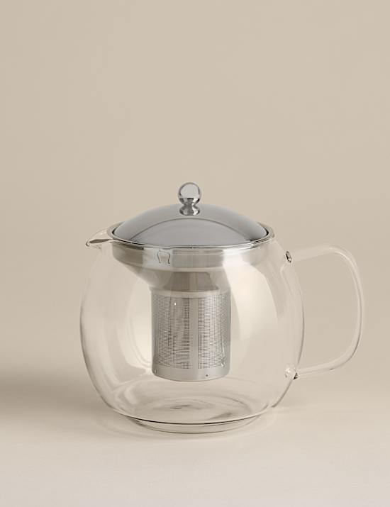 Teekanne aus Glas mit Filter, 1,5 l