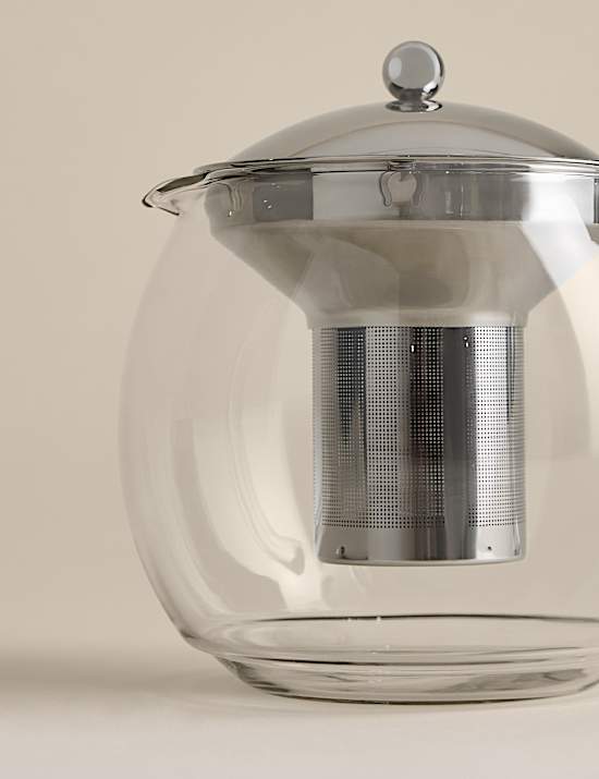 Teekanne aus Glas mit Filter, 1,5 l