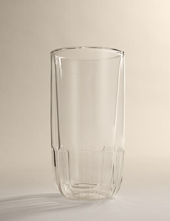 Handleless Large Glass Mug