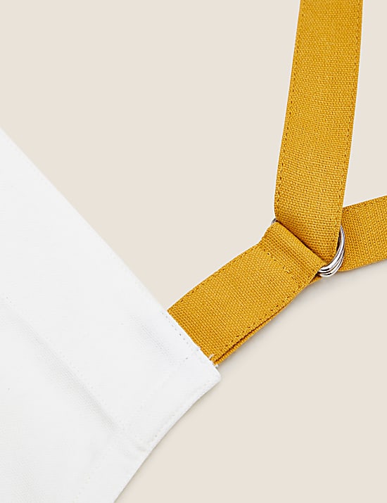 Schürze aus reiner Baumwolle mit Bienenmotiv