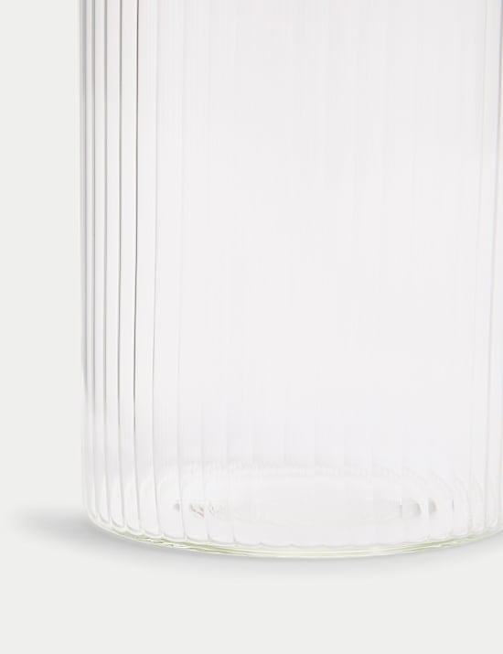 Large Ribbed Glass Pourer