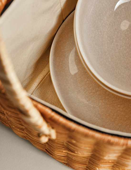 Picnic Hamper with Bottle Holders