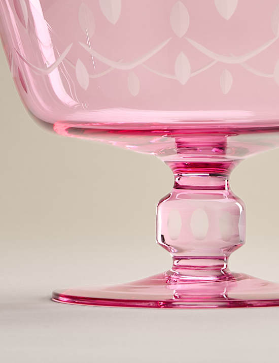 Retro Glass Trifle Bowl