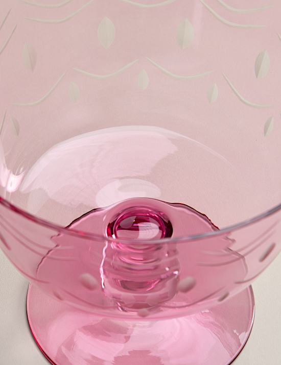 Retro Glass Trifle Bowl