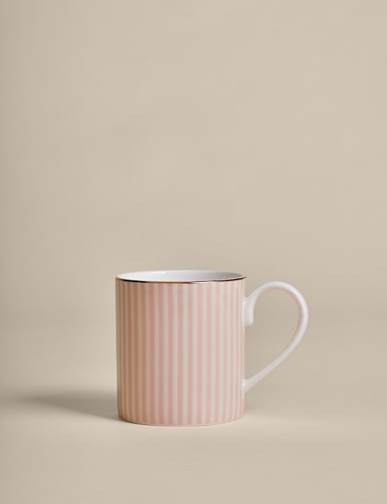 Juego de 4 tazas de rayas Hampton