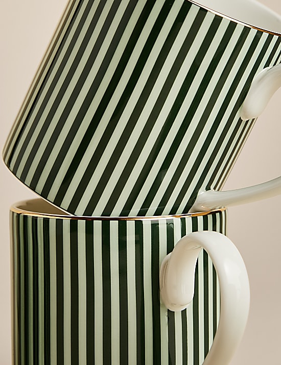 Set of 4 Hampton Stripe Mugs