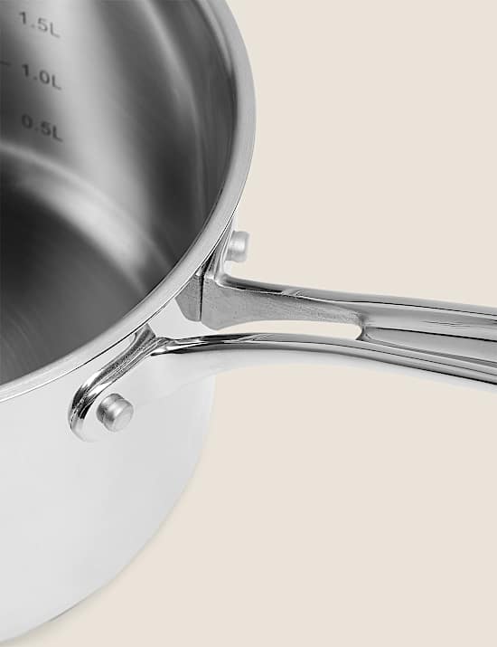 3 Piece Stainless Steel Saucepan Set