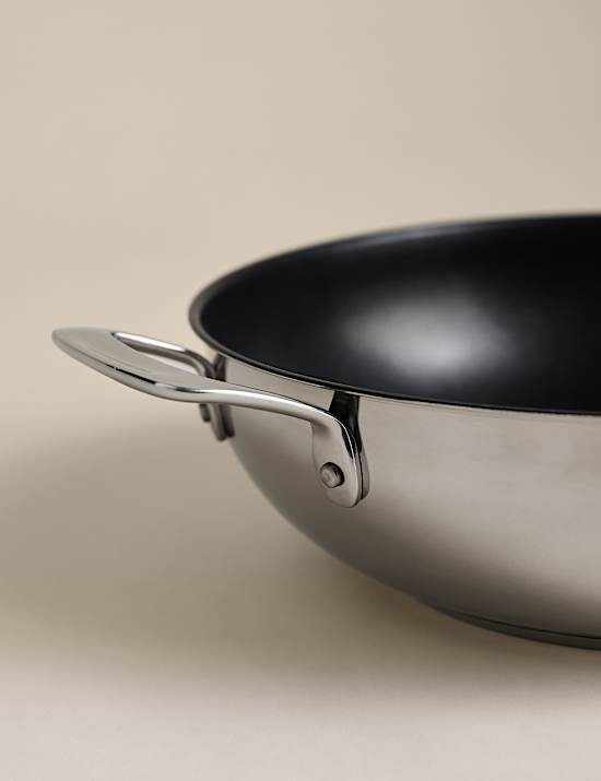 Stainless Steel 30cm Wok