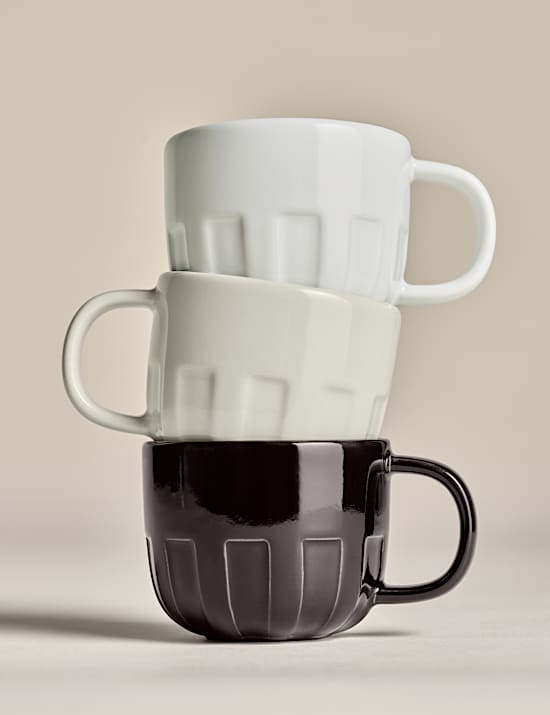 Set of 2 Textured Espresso Cups