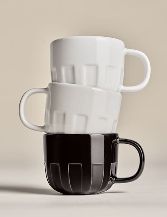 Set of 2 Textured Espresso Cups