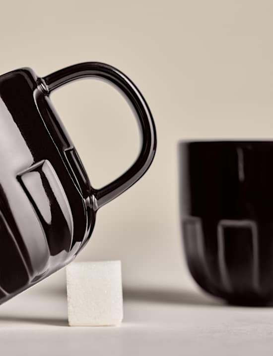 Set of 2 Textured Espresso Cups