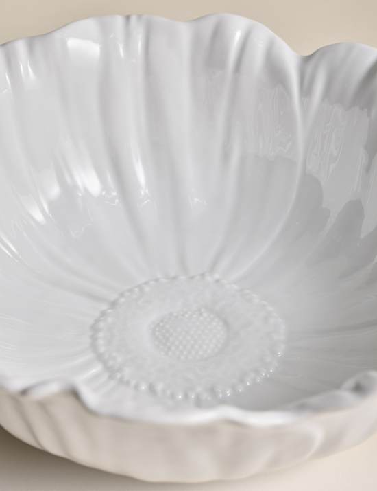 Saladier &agrave; motif fleuri