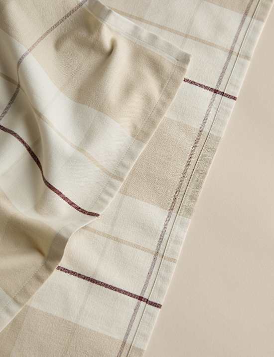 Cotton Rich Checked Tablecloth