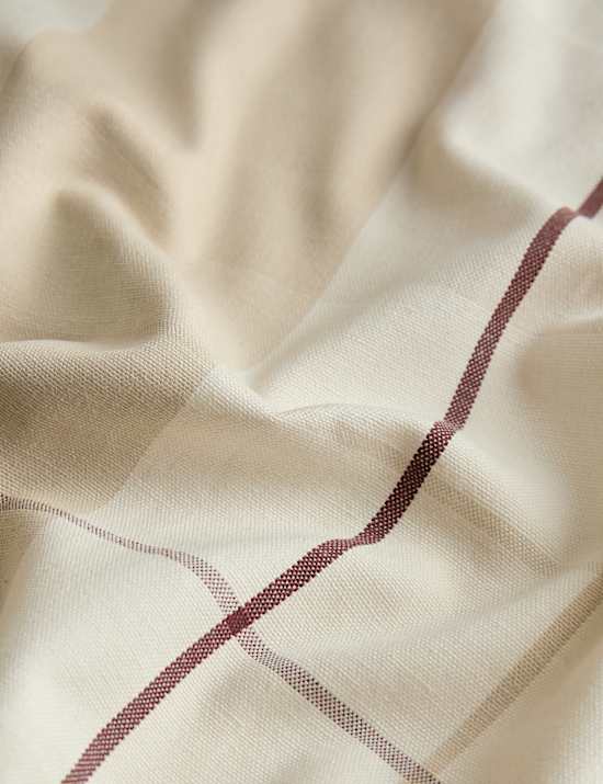 Set of 4 Cotton Rich Checked Napkins