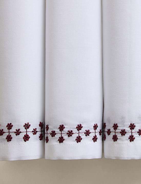 Set of 4 Pure Cotton Floral Napkins