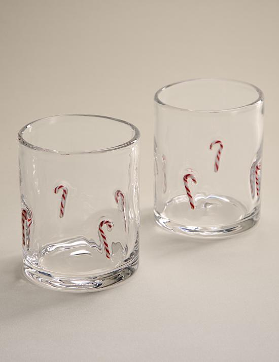 Set of 2 Candy Cane Tumblers