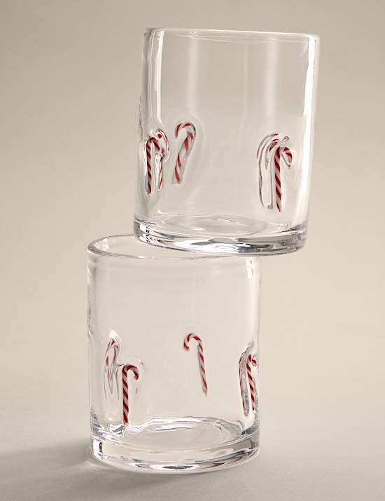 Set of 2 Candy Cane Tumblers