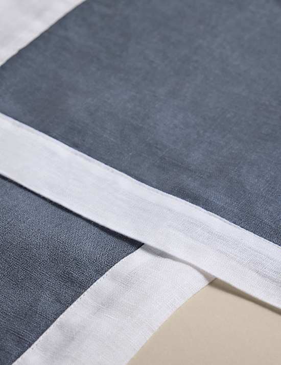Set of 2 Pure Linen Edge Placemats