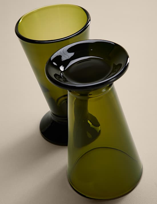 Lot de 2 verres hauts &agrave; pied