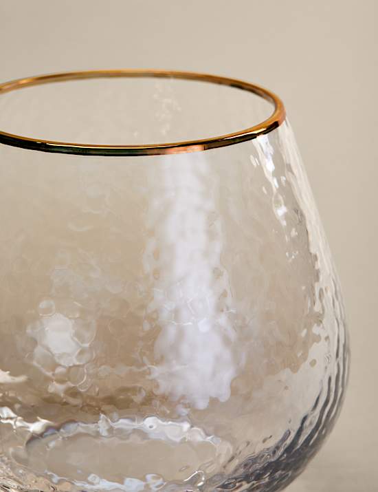 Set of 2 Hammered Lustre Tumblers