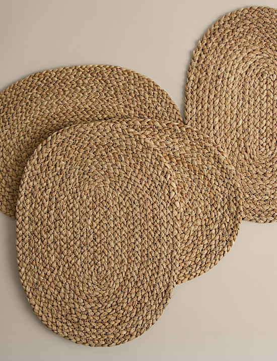 Set of 4 Seagrass Oval Placemats