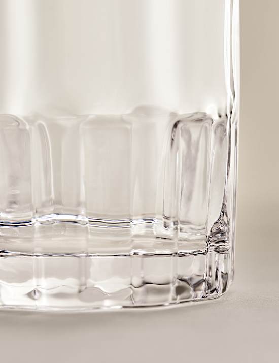 Juego de 4 vasos texturizados