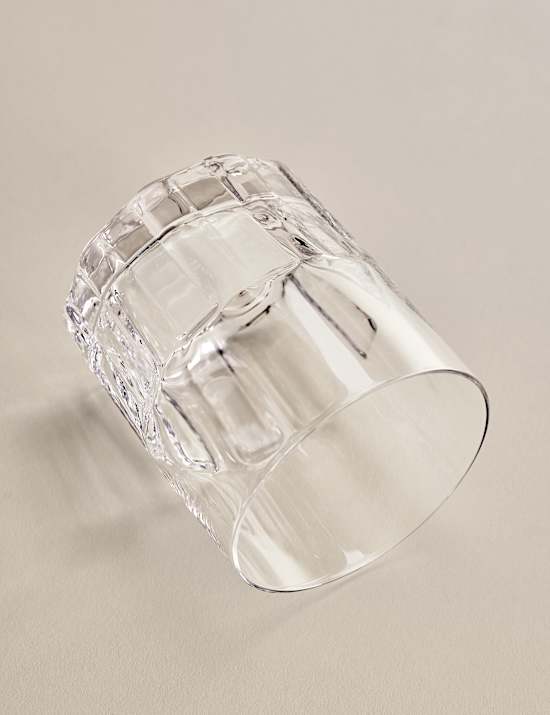 Juego de 4 vasos texturizados