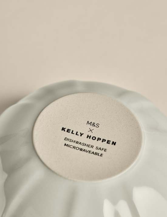 Set of 3 Ceramic Textured Nibble Bowls