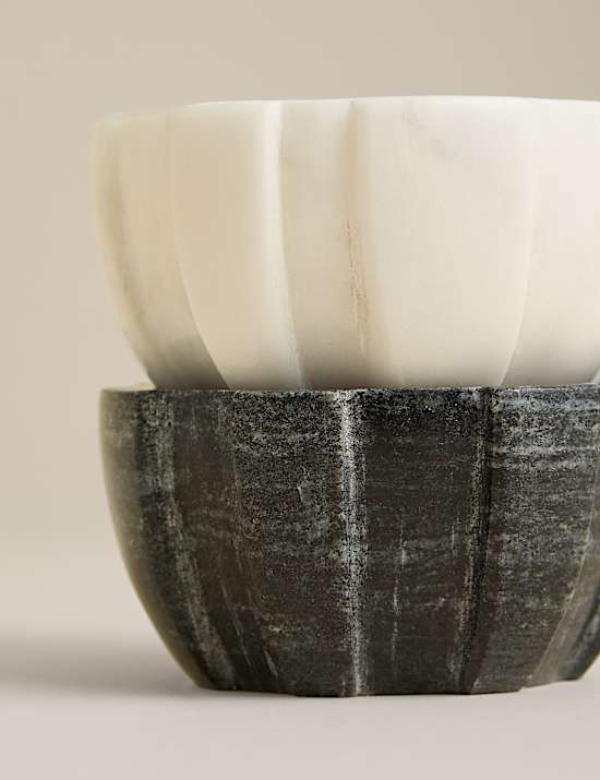 Marble Textured Pinch Pots & Tray