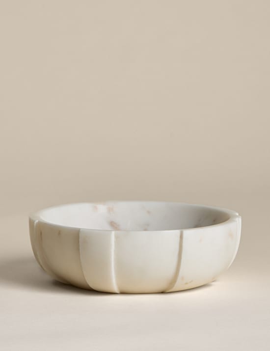Marble Textured Serving Bowl