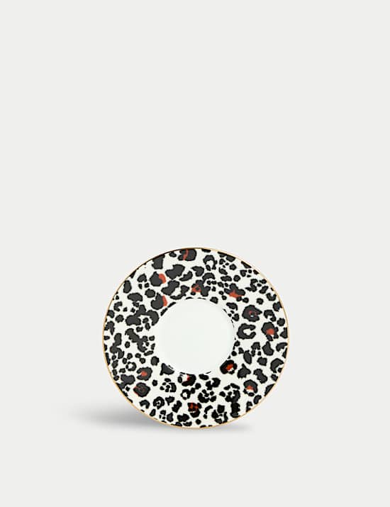 Bone China Leopard Espresso Cup & Saucer