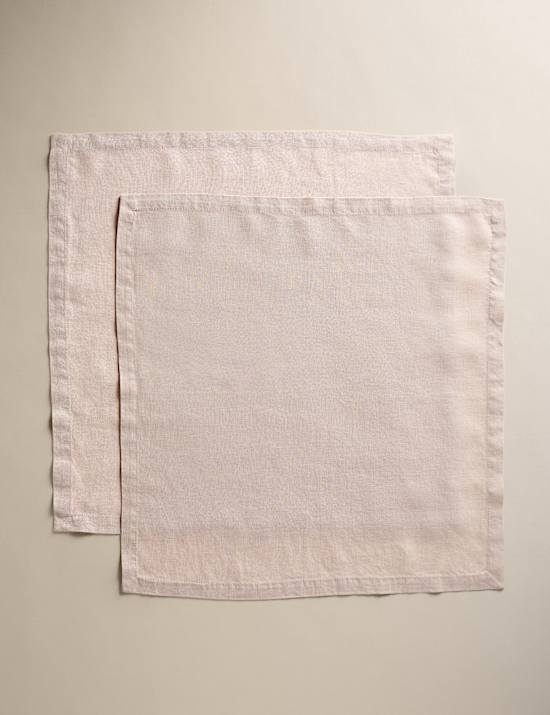 Set of 2 Pure Linen Napkins