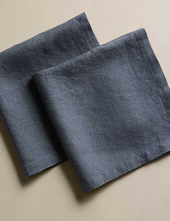 Set of 2 Pure Linen Napkins