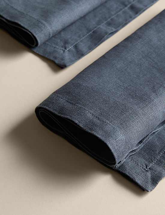 Set of 2 Pure Linen Napkins