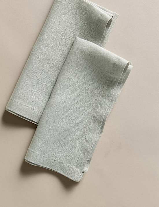Set of 2 Pure Linen Napkins