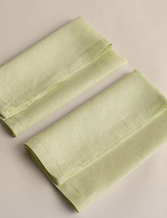 Set of 2 Pure Linen Napkins