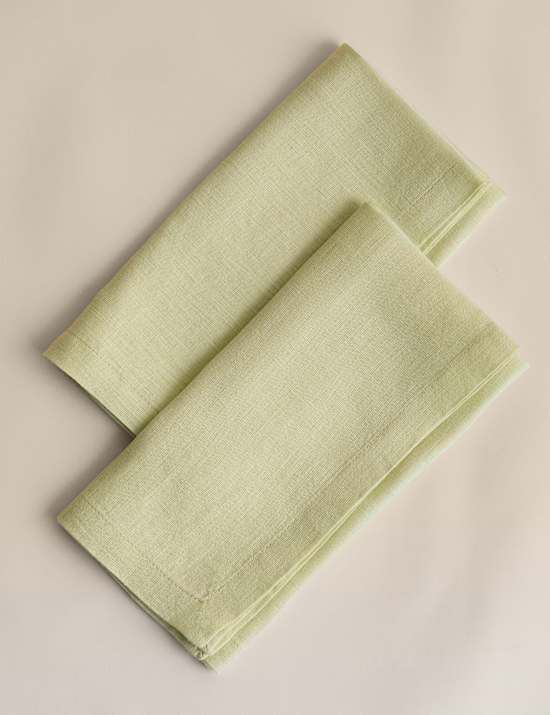 Set of 2 Pure Linen Napkins