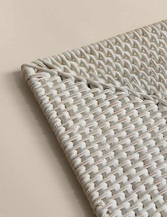Set of 2 Rattan Washed Placemats