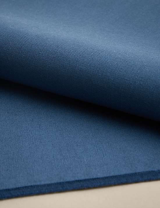 Set of 2 Cotton with Linen Embroidered Edge Placemats