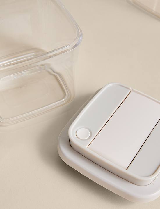 Set of 3 Mixed Size Vacuum Seal Storage Jars