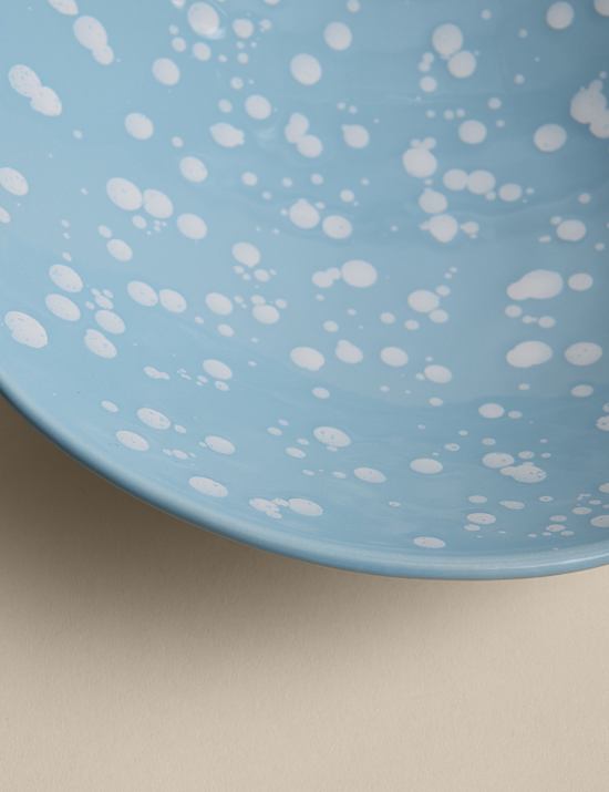 Saladier de service &agrave; motif &eacute;claboussures de peinture