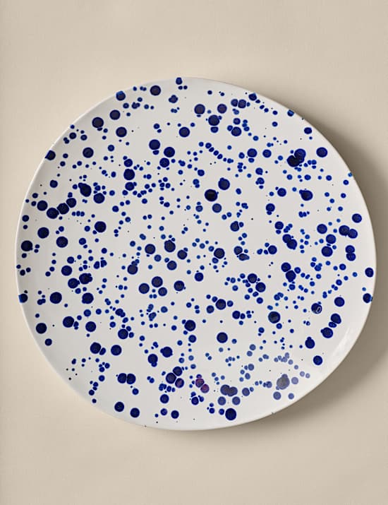 Schotel met verfspetters