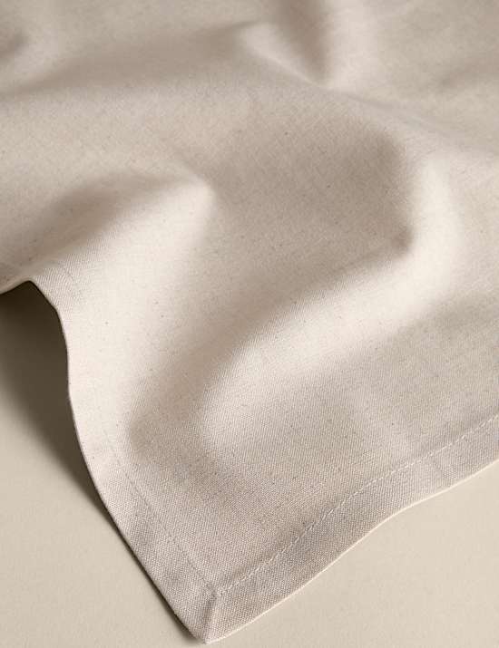 Πετσέτες με υψηλή περιεκτικότητα σε βαμβάκι και λινό σε σετ των 4