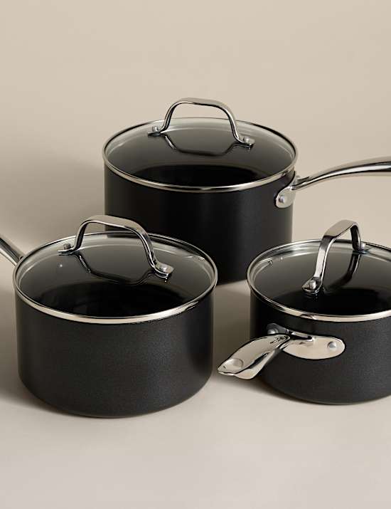 3 Piece Aluminium Non-Stick Pan Set