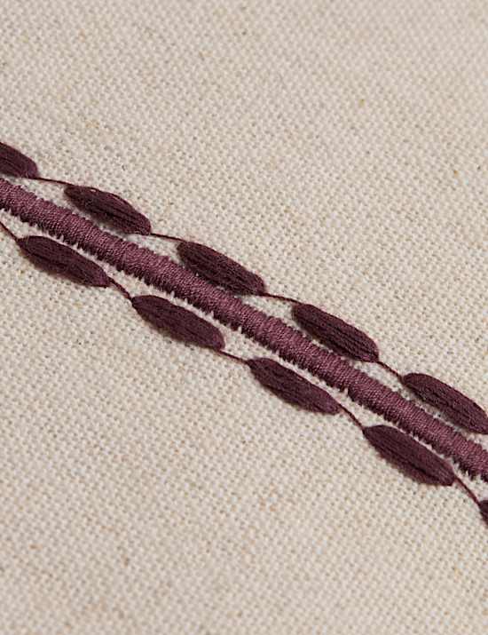Cotton Rich Striped Table Runner with Linen