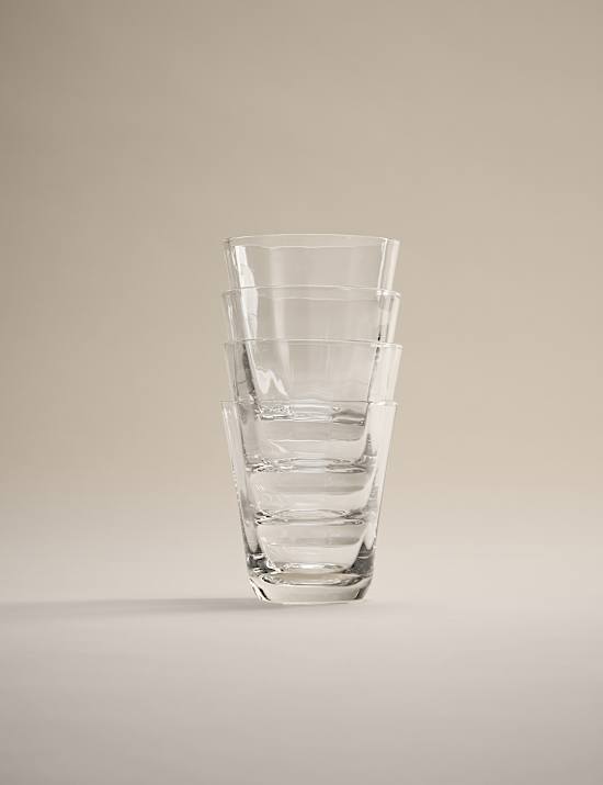 Set of 4 Soda Optic Tumblers