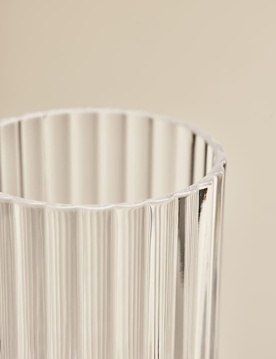 4er-Set Picknick-Weingläser mit Rippenmuster