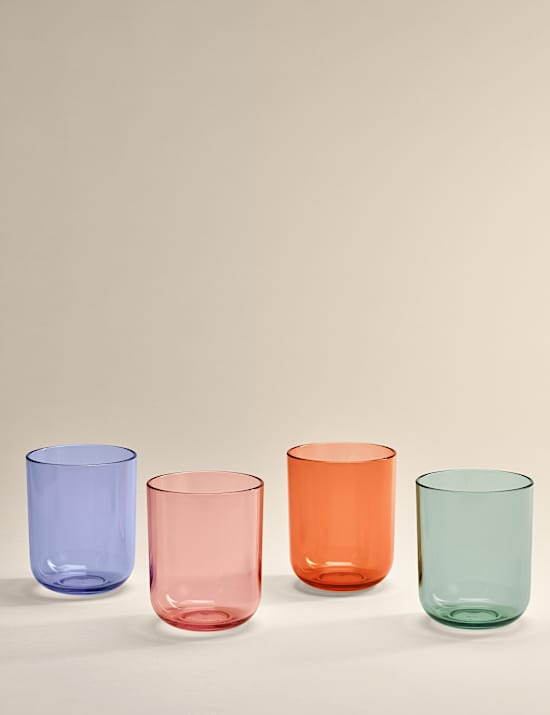 Set of 4 Rounded Picnic Tumblers