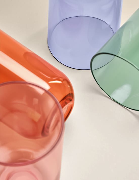 Set of 4 Rounded Picnic Hi Ball Glasses