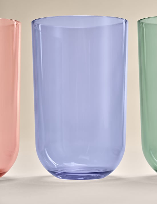 Set of 4 Rounded Picnic Hi Ball Glasses